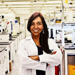 Dr. Raindi Gonzalez in Laboratory