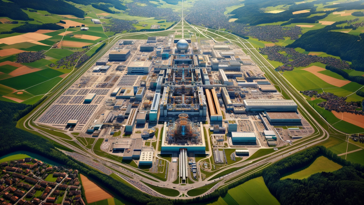 MEDUSA facility and CERN view from aircraft